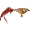 Poesie in Glas Glass Tree Decorations|Glass Bird Green-Brown