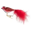 Poesie in Glas Glass Tree Decorations|Glass Bird Red-White