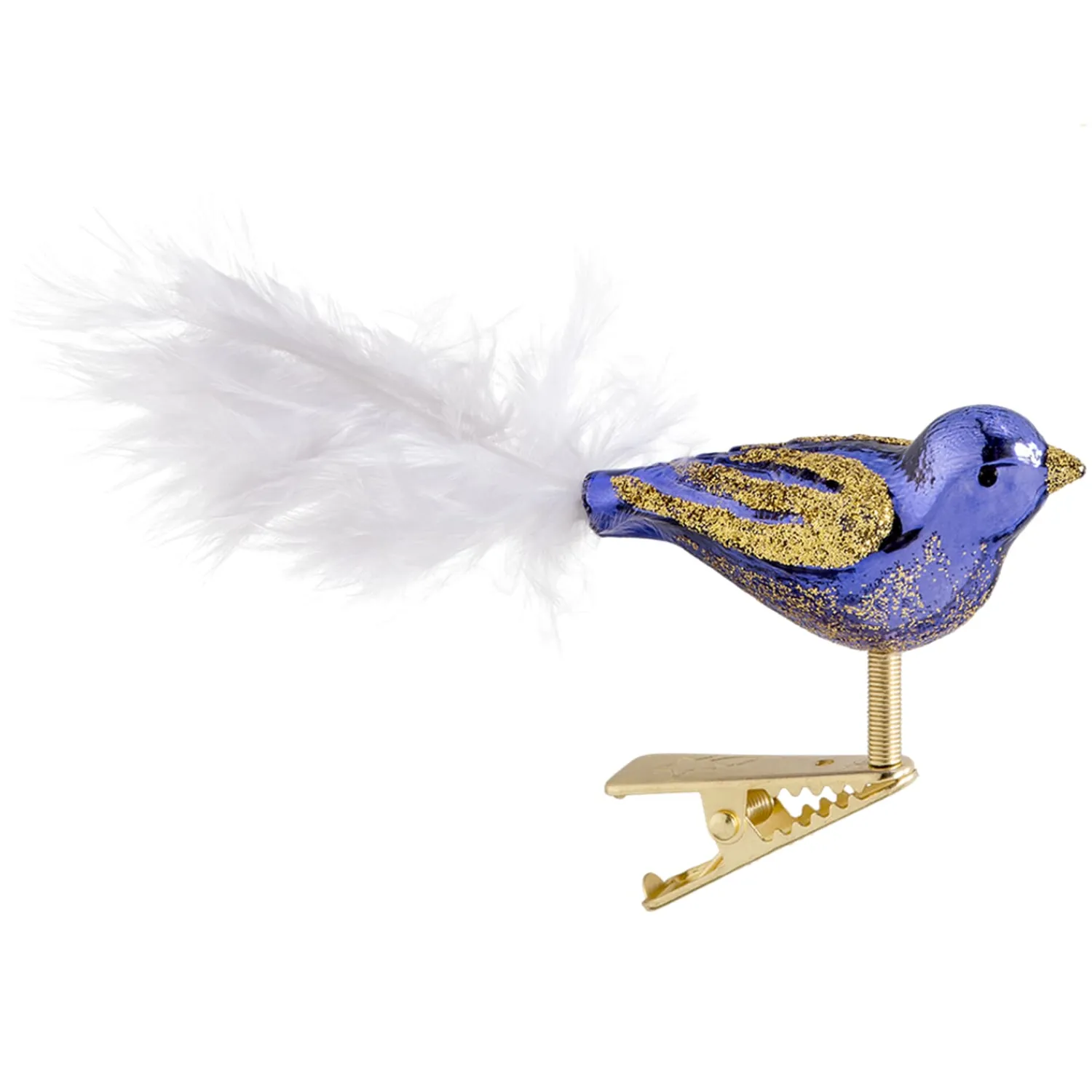 Poesie in Glas Glass Tree Decorations|Glassbird Purple/Gold