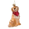 Poesie in Glas Glass Tree Decorations|Golden Retriever