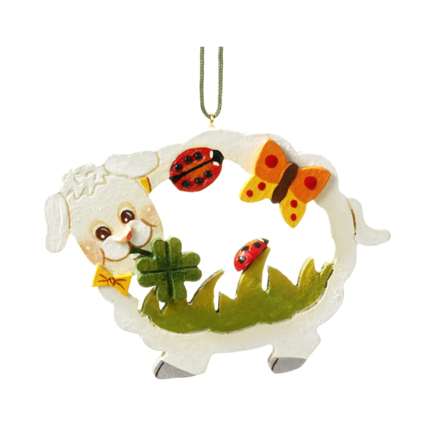 * Wood Tree Decorations|Good Luck Sheep