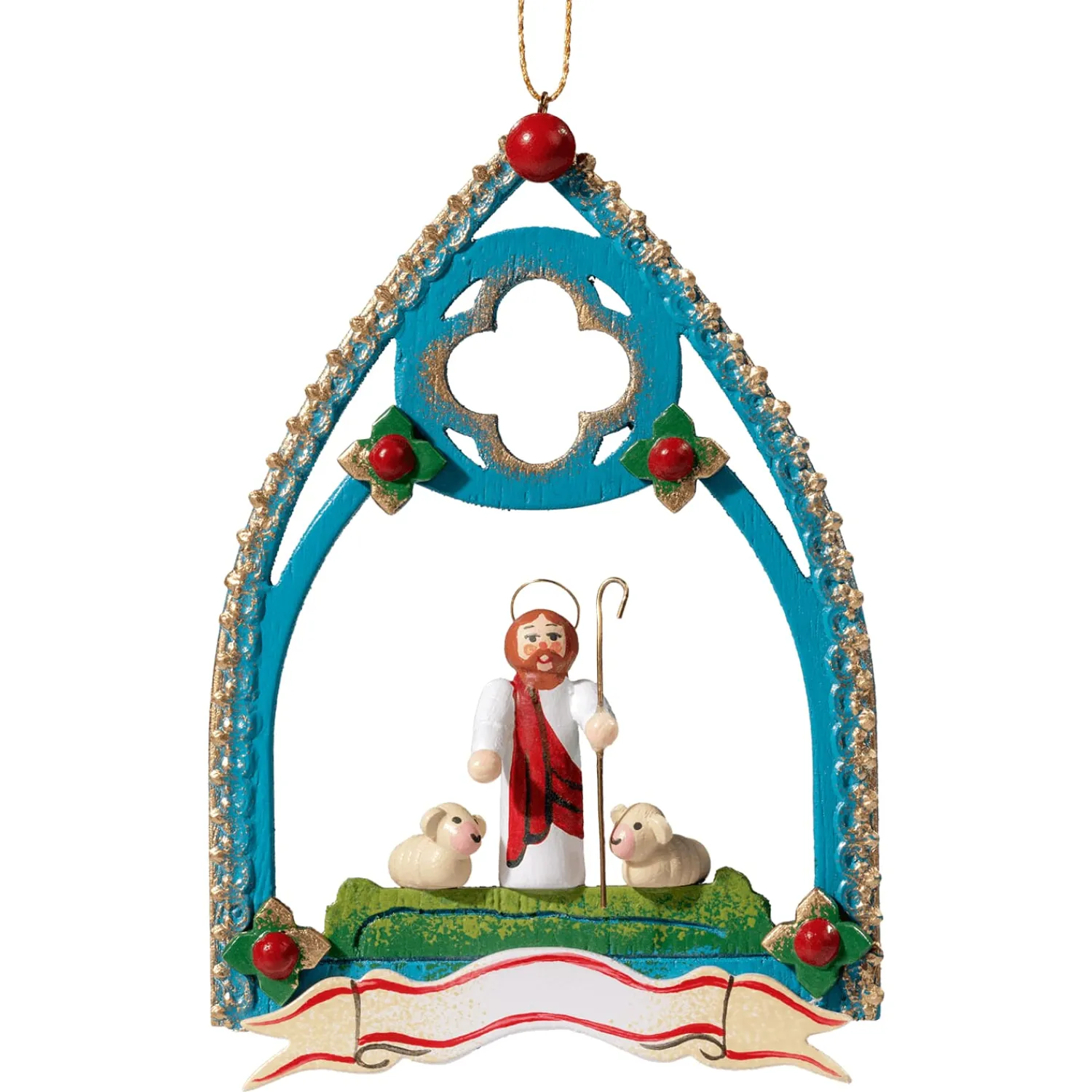 * Wood Tree Decorations|Good Shepherd