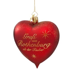 Poesie in Glas Rothenburg Souvenirs|Heart "Grus Aus Rothenburg"