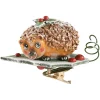 * Wood Tree Decorations|Hedgehog With Clip