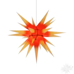 Herrnhuter Sterne Stars|Herrnhuter Paper Star, Red/Yellow, 27.6Inch