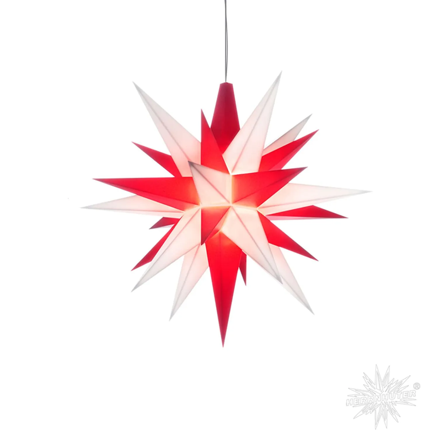 Herrnhuter Sterne Stars|Herrnhuter Star White/Red, 5.12Inch, Plastic