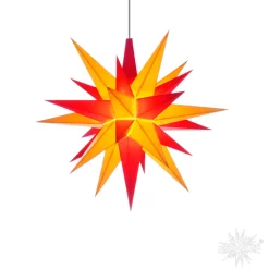 Herrnhuter Sterne Stars|Herrnhuter Star Yellow/Red, 5.12Inch, Plastic