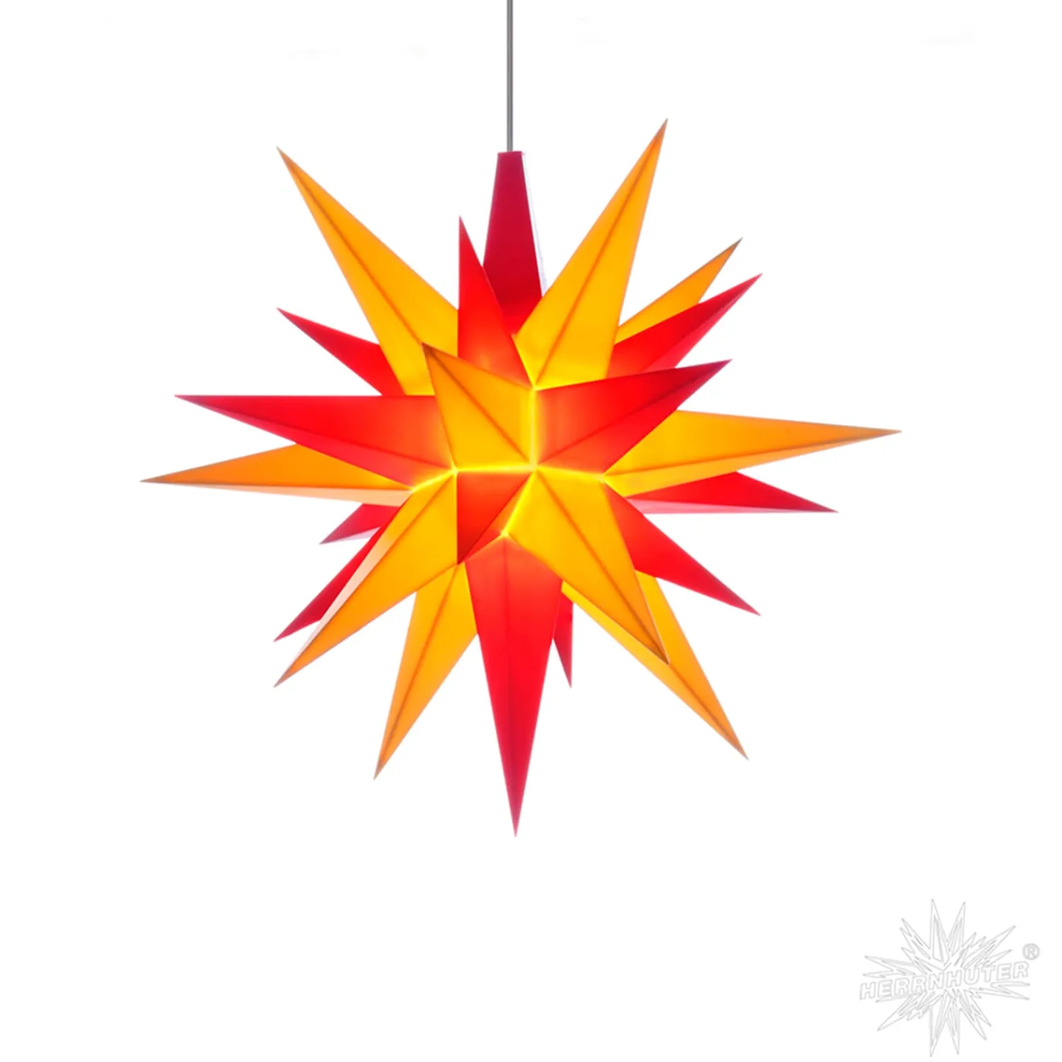 Herrnhuter Sterne Stars|Herrnhuter Star Yellow/Red, 5.12Inch, Plastic
