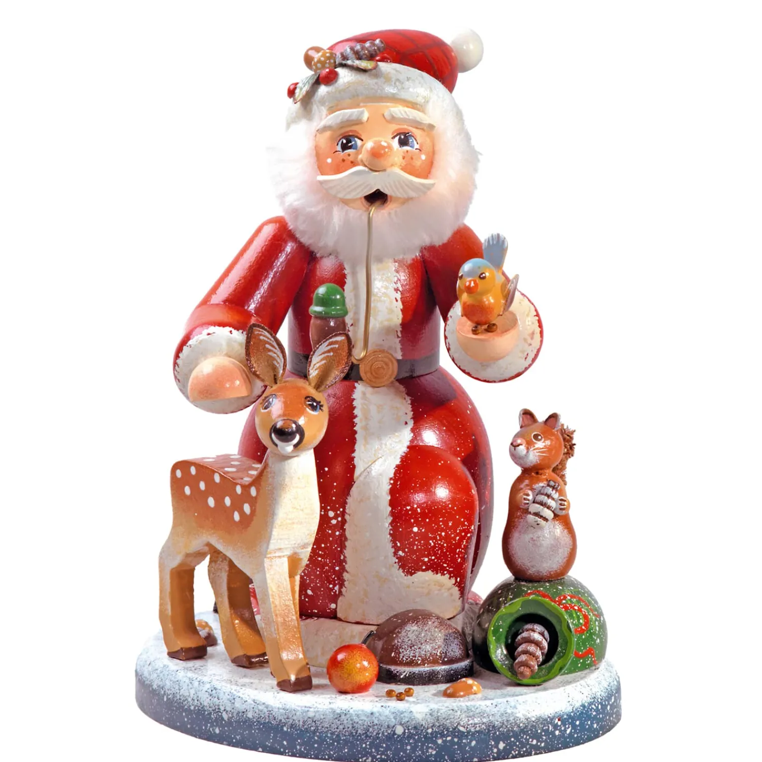 * Incense Smokers|Holzknoddl "Animal Christmas", Incense Smoker