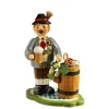 * Bavaria Souvenirs|Holzknoddl "Bavarian With Beer Barrel", Incense Smoker