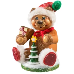 * Incense Smokers|Holzknoddl "Christmas Teddy", Incense Smoker
