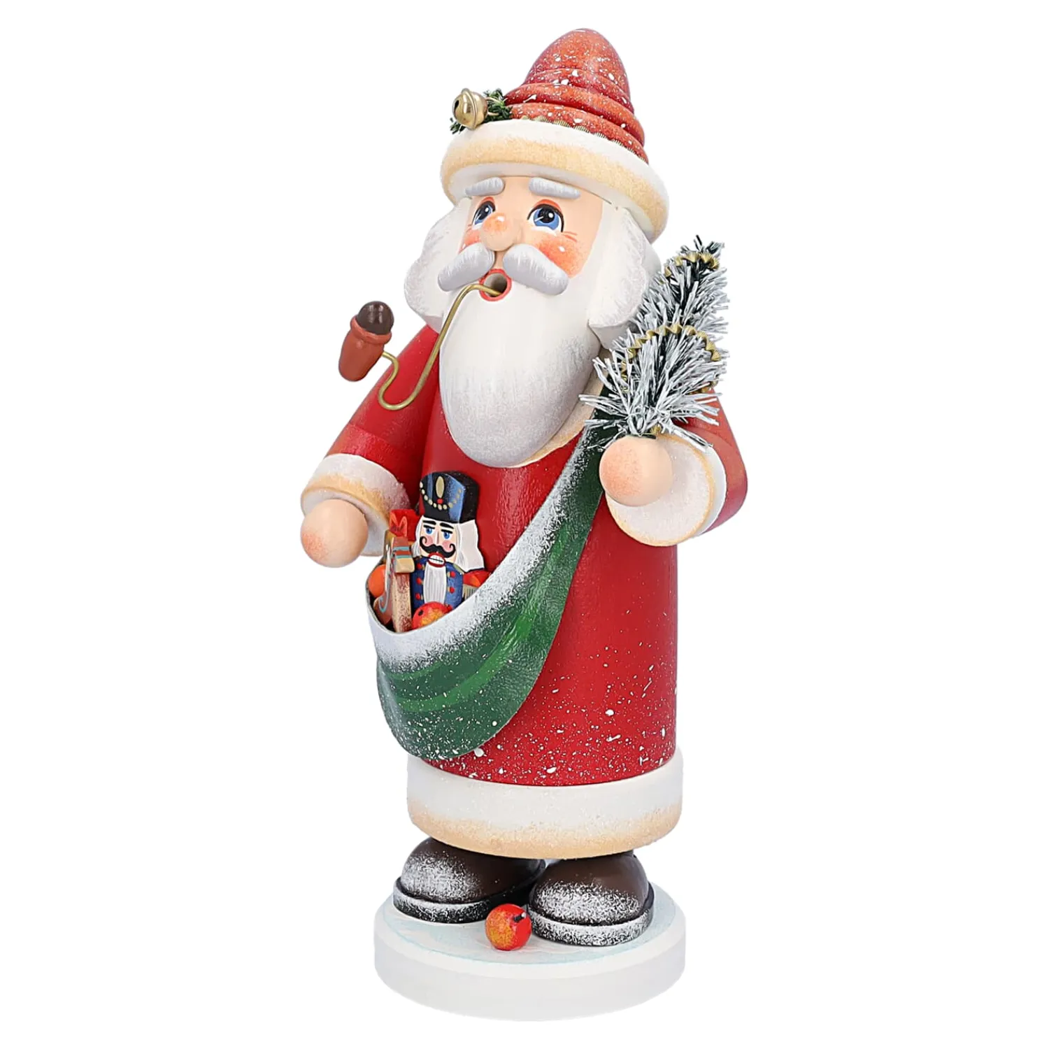 * Incense Smokers|Holzknoddl "Nostalgic Father Christmas", Incense Smoker