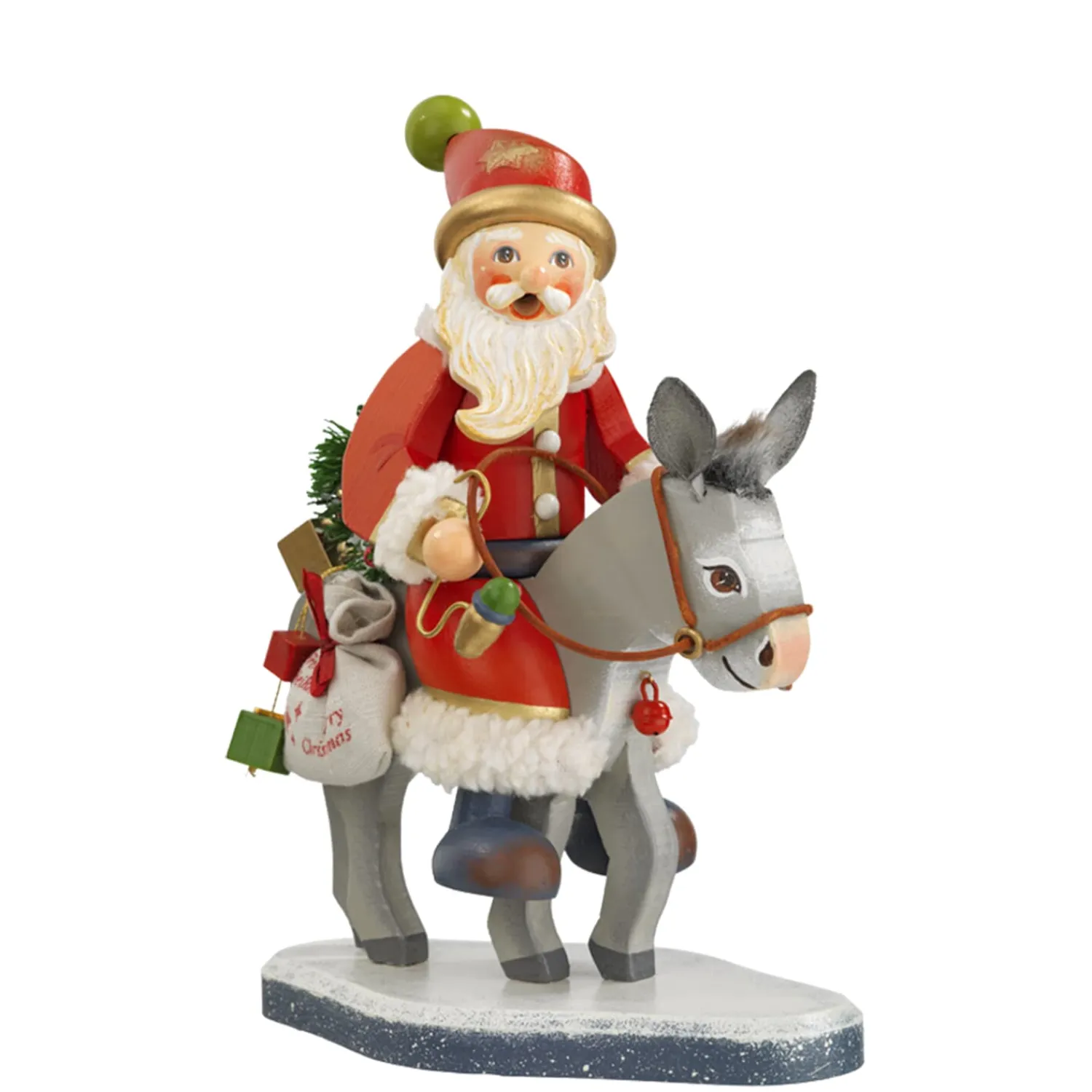 * Incense Smokers|Holzknoddl "Santa's Donkey", Incense Smoker
