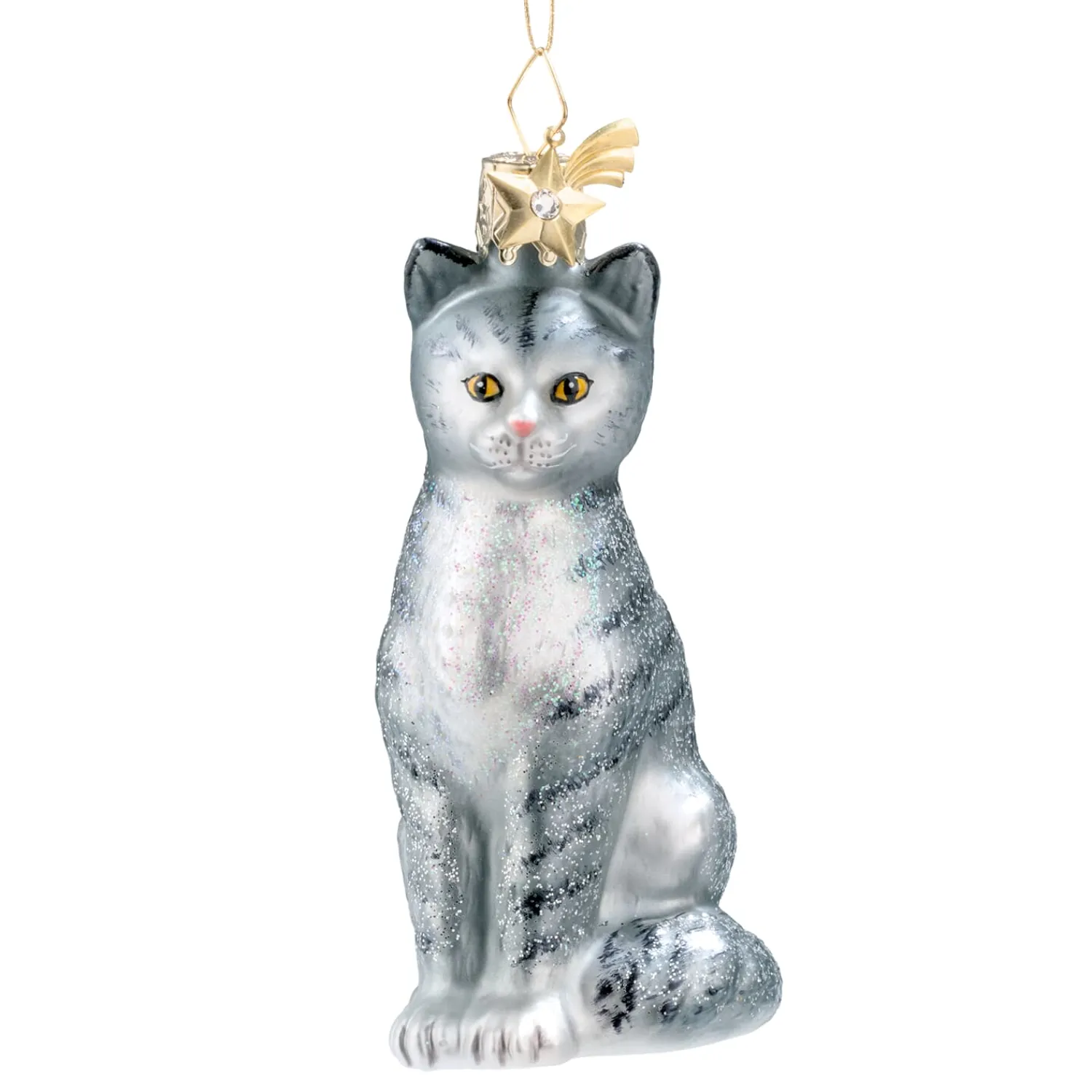Poesie in Glas Glass Tree Decorations|House Cat