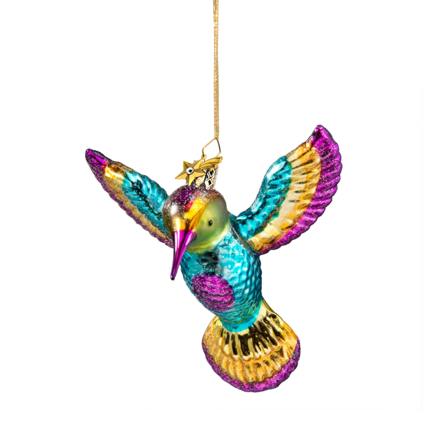 Poesie in Glas Glass Tree Decorations|Hummingbird