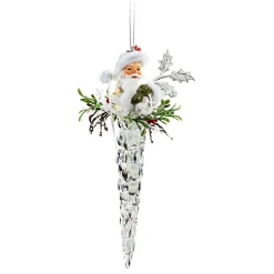 * Acrylic Tree Decorations|Icicle With Santa