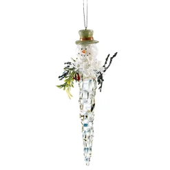 * Acrylic Tree Decorations|Icicle With Snowman