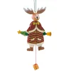 * Wood Tree Decorations|Jumping Jack Christmas Moose