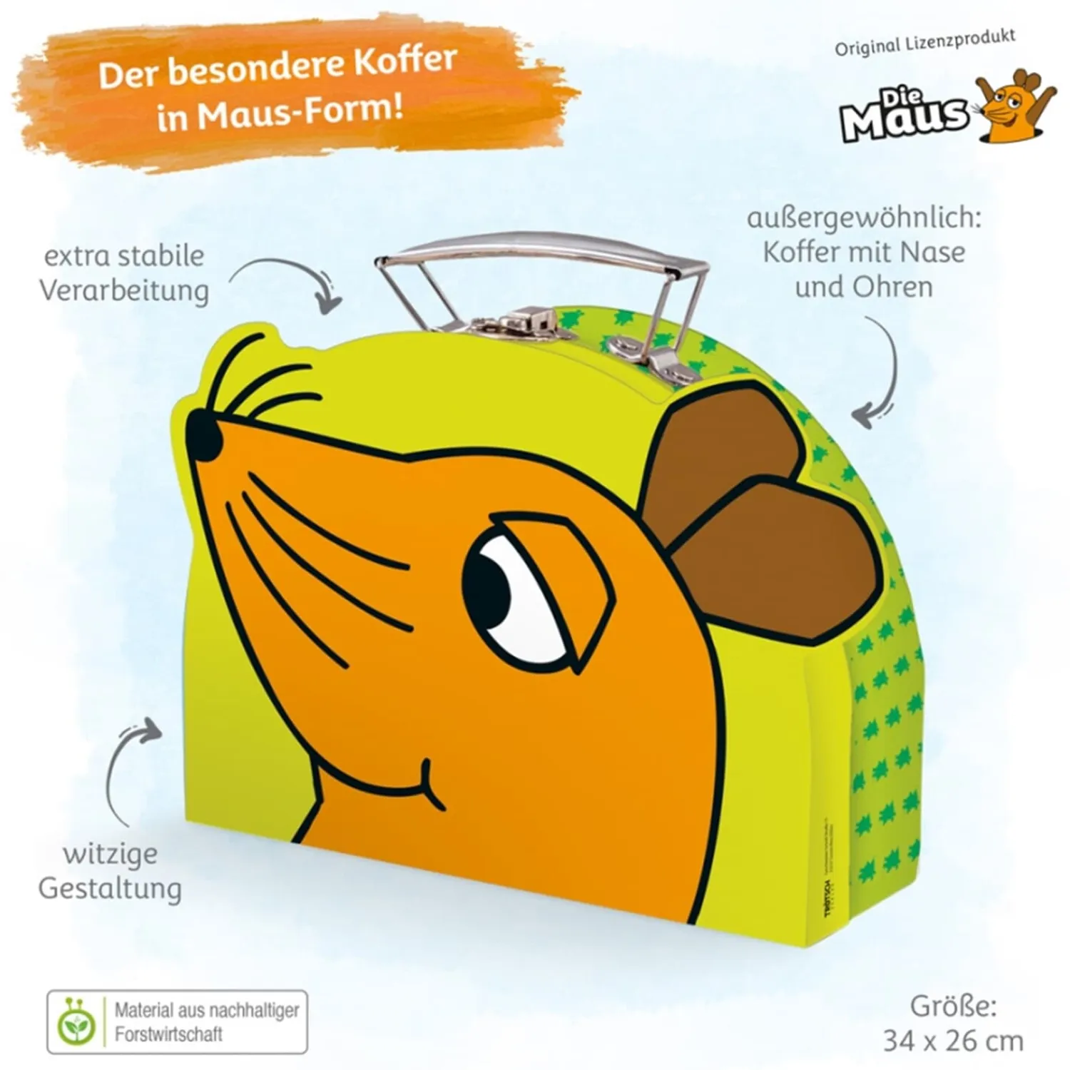 Trötsch Verlag Toys|Kids Suitcase "The Mouse"