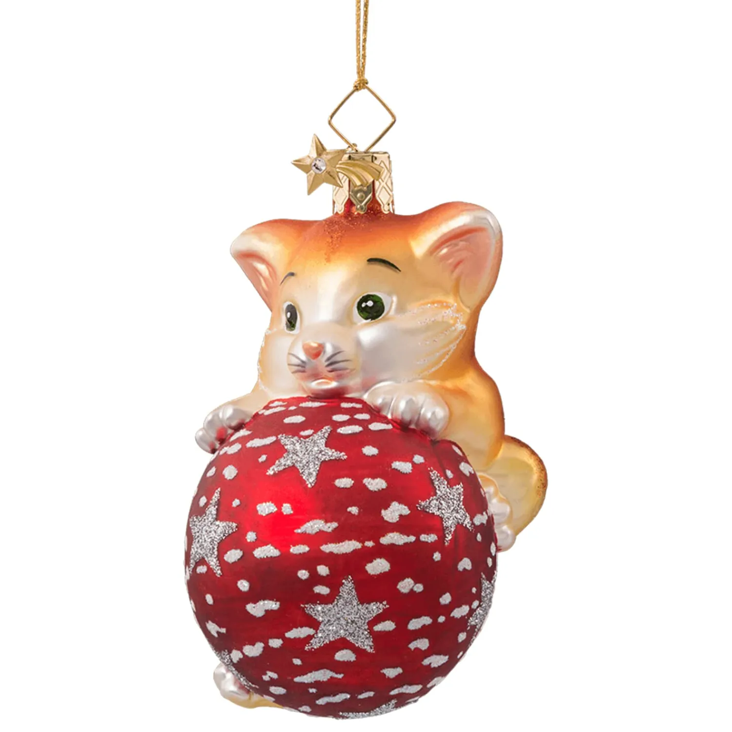 Poesie in Glas Glass Tree Decorations|Kitty Cats' Favourite Bauble
