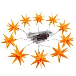 * Outdoor Lights|Led Star Chain With 10 Stars, Yellow