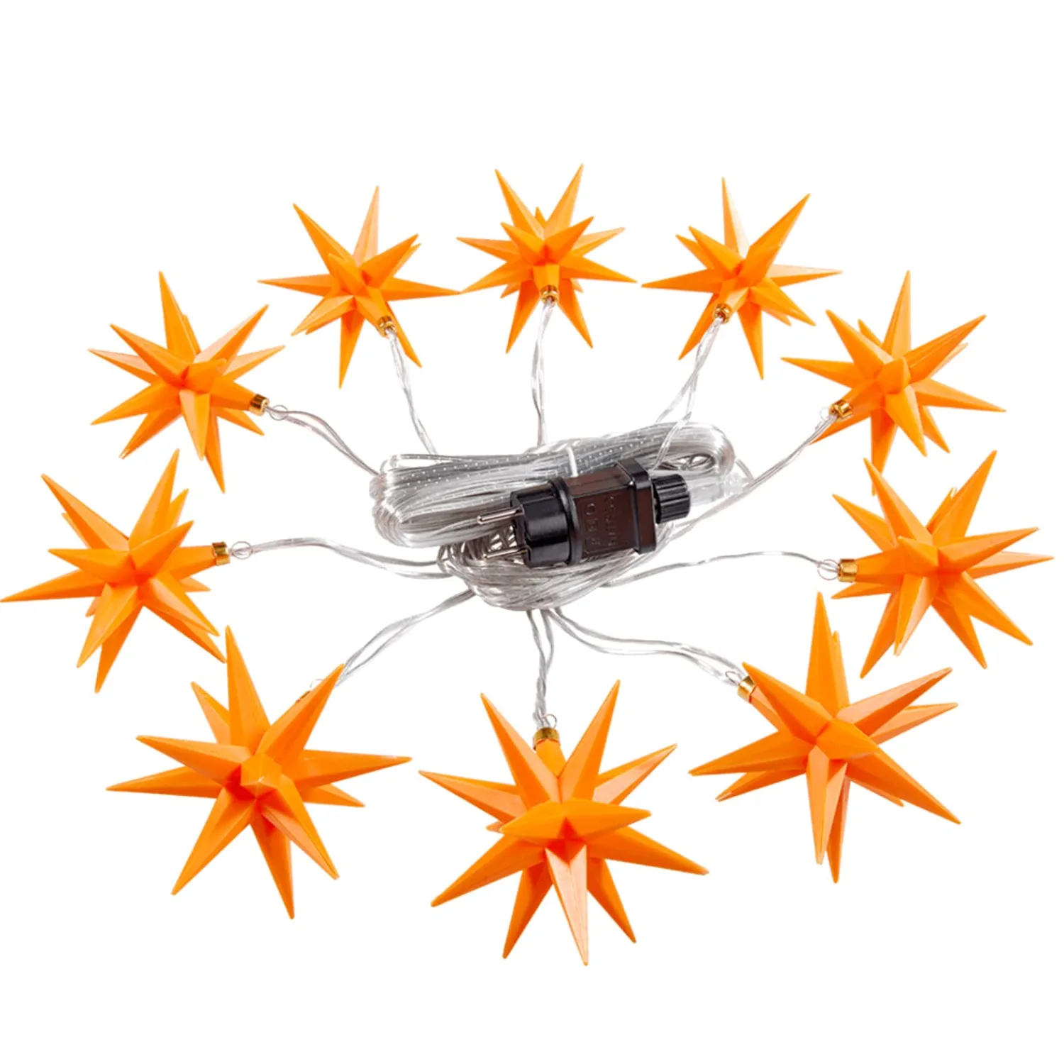 * Outdoor Lights|Led Star Chain With 10 Stars, Yellow