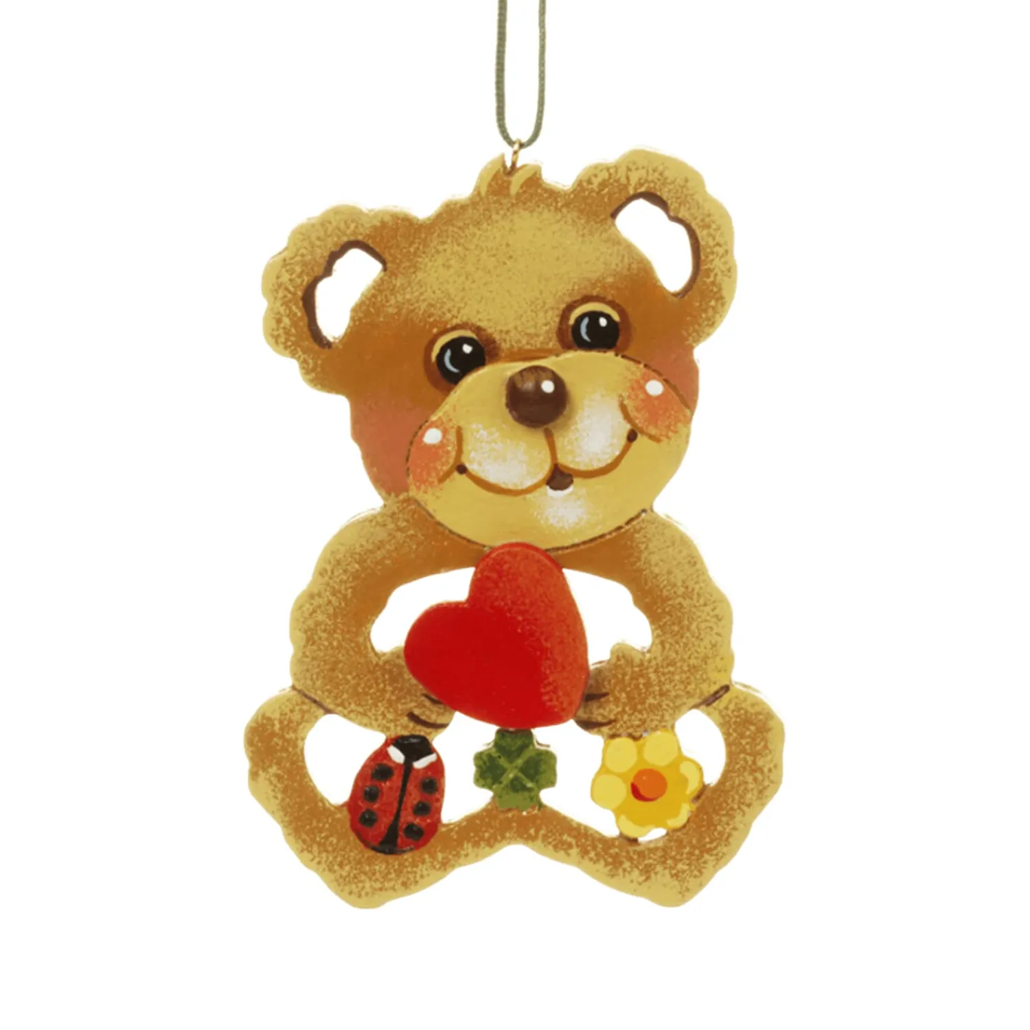 * Wood Tree Decorations|Lucky Bear