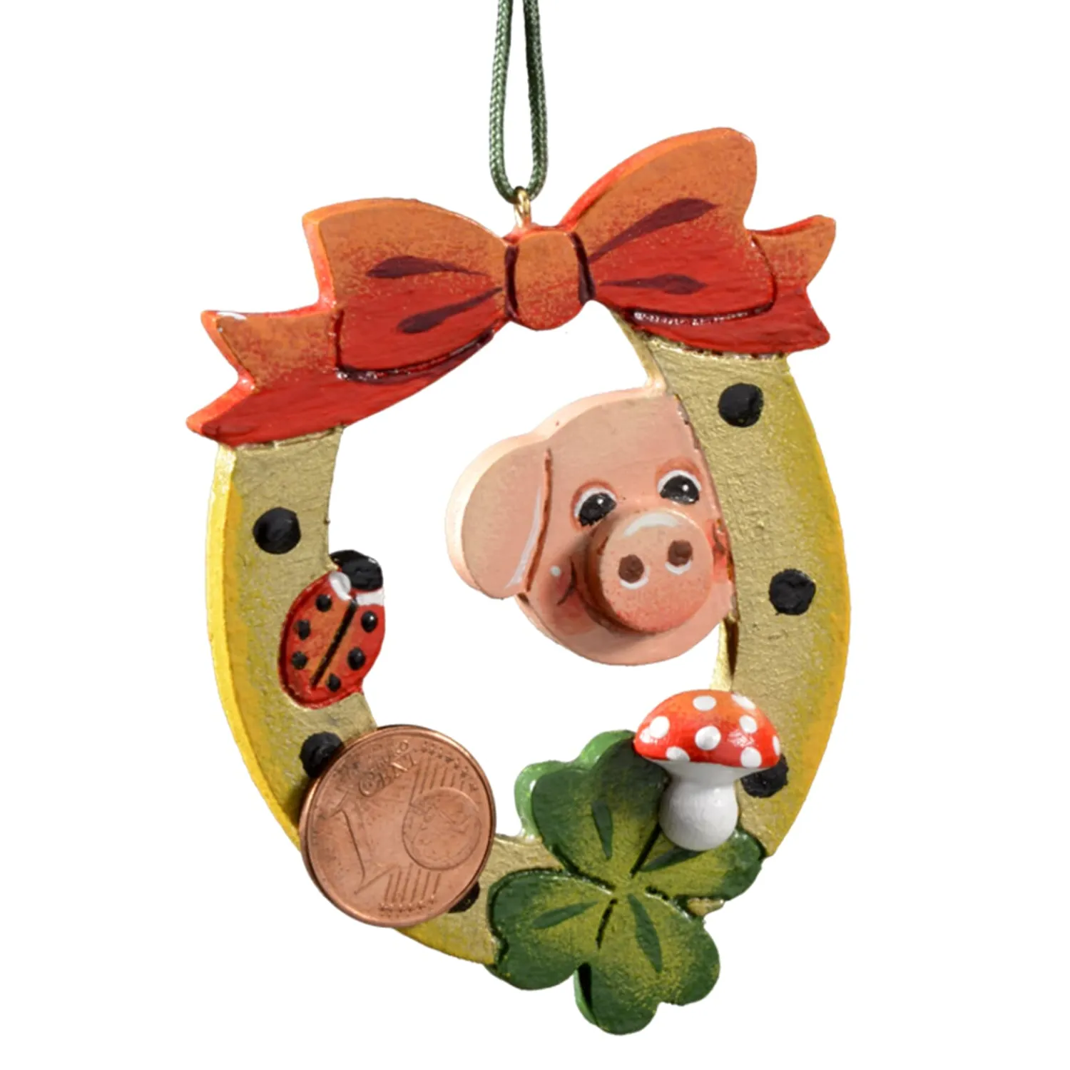 * Wood Tree Decorations|Lucky Horseshoe