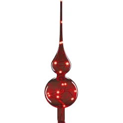 Krinner Tree Topper|Lumix Led Double Ball Tree Topper, Red