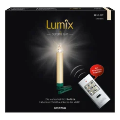 Krinner Outdoor Lights|Lumix Superlight 10 Candles Basic Set In Ivory