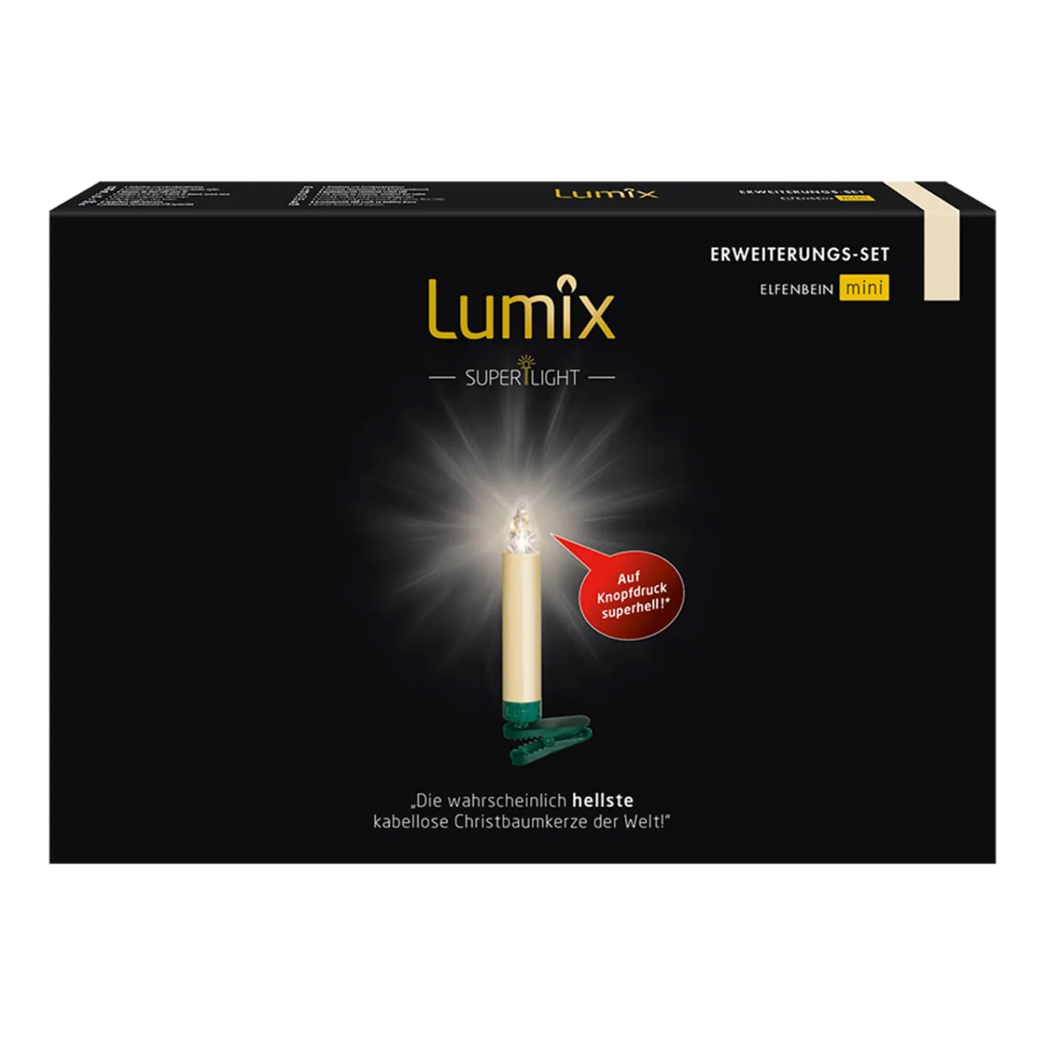 Krinner Outdoor Lights|Lumix Superlight 6 Mini Candles Expansion Set In Ivory