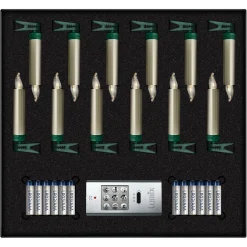 Krinner Outdoor Lights|Lumix Superlight Mini 12 Candles Basic Set In Cashmere