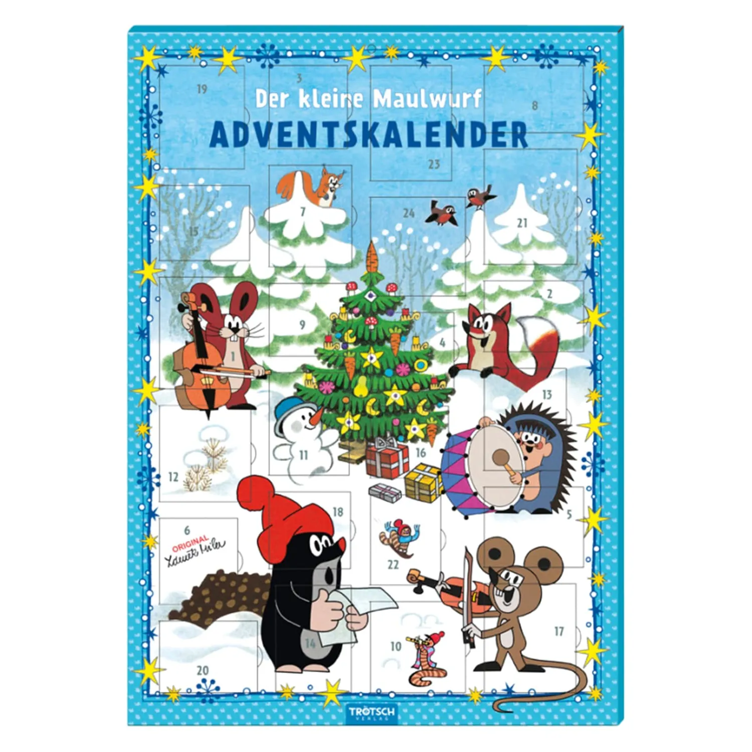 Trötsch Verlag The Little Mole "Kretek"|Magnet Advent Calendar "The Little Mole"