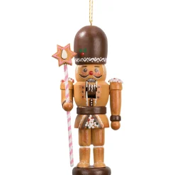 * Wood Tree Decorations|Miniknackl "Gingerbread Man", 4.3 Inch