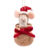 * Felt Tree Decorations|Mouse In A Sack Made Of Felt