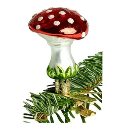 Poesie in Glas Glass Tree Decorations|Mushroom With Clip (5Cm)