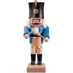 HODREWA Nutcrackers|Nutcracker "Drummer", Blue, 8.1 Inch
