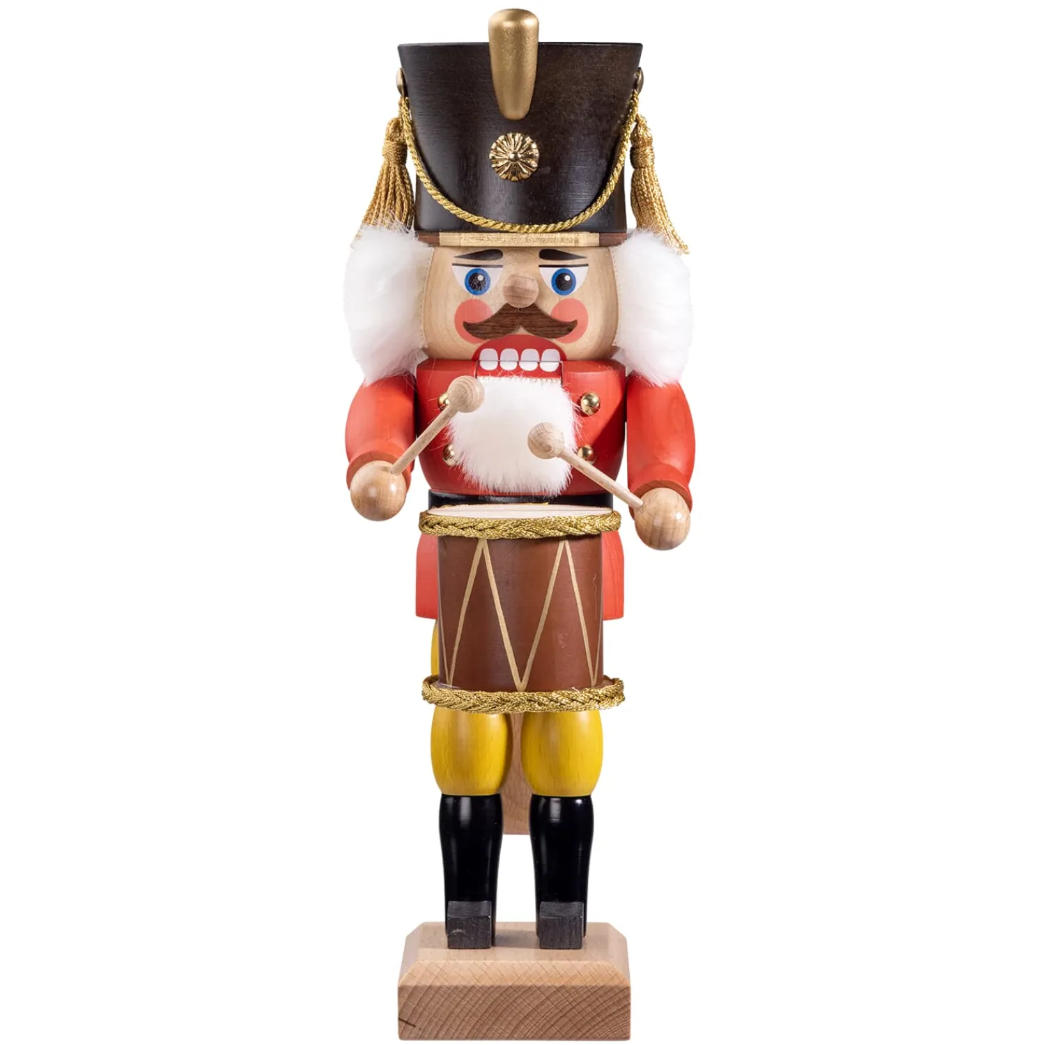HODREWA Nutcrackers|Nutcracker "Drummer", Red, 11.8 Inch