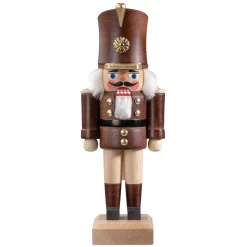 HODREWA Nutcrackers|Nutcracker "Guards Soldier", Brown, 8.1 Inch