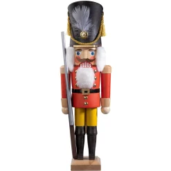HODREWA Nutcrackers|Nutcracker "Guards Soldier", Red, 15.75 Inch