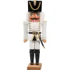 HODREWA Nutcrackers|Nutcracker "Hussar" White, 14.2 Inch