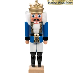 HODREWA Nutcrackers|Nutcracker "King" Blue, 10.6 Inch