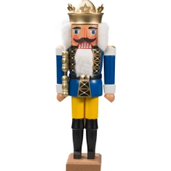 HODREWA Nutcrackers|Nutcracker "King" Blue, 14.2 Inch