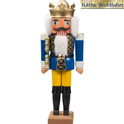HODREWA Nutcrackers|Nutcracker "King" Blue, 14.2 Inch