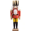 HODREWA Nutcrackers|Nutcracker "King", Red, 14.6 Cm