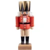 HODREWA Nutcrackers|Nutcracker "King", Red, 8.1 Inch