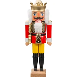 HODREWA Nutcrackers|Nutcracker "King" Red, 14.2 Inch