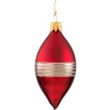 * Tree Baubles And Set Offers|Olive Dark Red Matt/Varnish With Glitter Ribbon