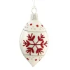 * Tree Baubles And Set Offers|Olive White With Red Flakes