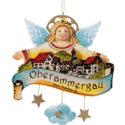 * Bavaria Souvenirs|Ornament "Oberammergau" With Guardian Angel